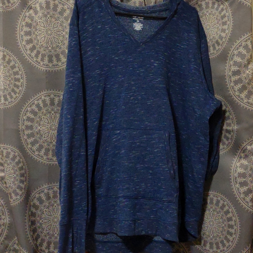 Ladies v-neck pullover hoodie size 3x by tek gear NWOT